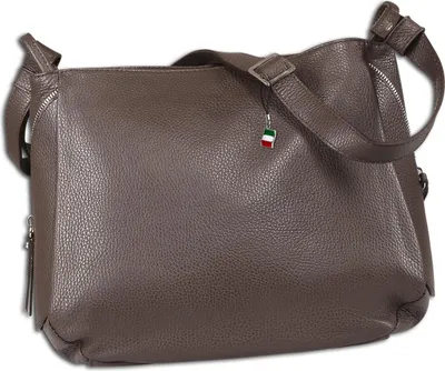 Obrázek produktu pro Dámská kabelka Florence, přes rameno, kůže, tmavě hnědá, rozměry 13 x 35 x 28 cm, OTF182N6
