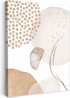 Obrázek produktu pro OneMillionCanvasses® - Obrazy na plátně - Akvarel - Pastel - Béžová - Abstraktní - Moderní, Nástěnné umění, Nástěnné dekorace obrazy obývací pokoj, 60x80cm