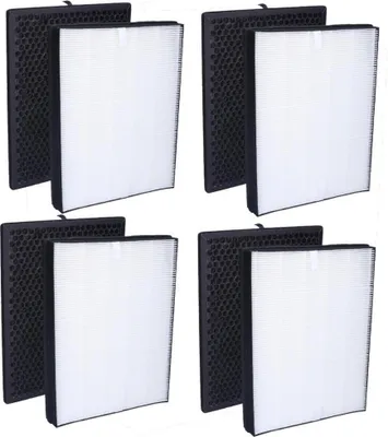 Produktbild von 4x zestaw filtrów zamiennych do oczyszczacza powietrza Philips AC2889, AC2887, AC2882, AC3829/10, Series 2000 2000i | HEPA + filtr z węglem aktywnym | Zamiennik