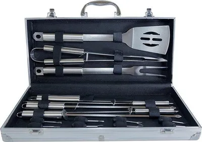 Produktbild von Famanu Grillbesteckset 16-teilig - Koffer