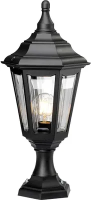 Immagine prodotto di Lampada da esterno con base a piedistallo, nera, E27, 60 W, Kinsale Elstead