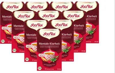 Produktbild von 10 x YOGI TEA Mentale Klarheit 32,3g Kräutertee - minzig. erfrischend
