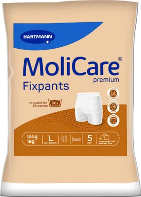 Produktbild von MoliCare Premium Fixpants long leg Gr. L, 5 St. Fixierhosen