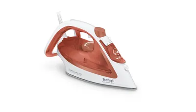 Produktbild von Tefal Easygliss Eco FV5782, Trocken- & Dampfbügeleisen, Durilium Airglide Bügelsohle, 2 m, 260 g/min, Weiß, Orange, 50 g/min