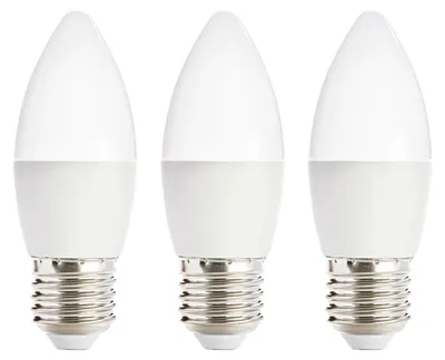 Produktbild von Kobi E27 LED Kerzenlampe 6W 470lm 3000K 230V 3 Stück