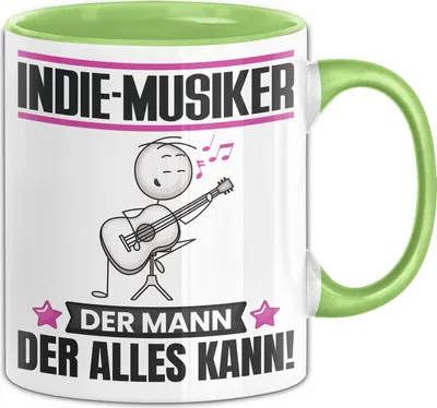 Produktbild von Indie-Musiker Tasse Geschenk für Indie-Musiker Der Mann Der Alles Kann Geschenkidee zum Geburtstag (Grün)