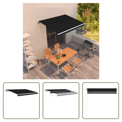 Produktbild von The Living Store Markise Automatisch Einziehbar 300x250 cm Anthrazit