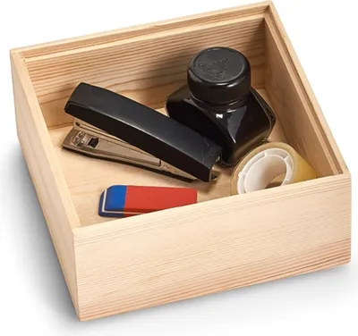 Produktbild von Zeller 13392 Ordnungsbox, Kiefer, ca. 15 x 15 x 7 cm, Natur