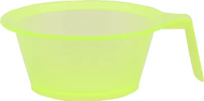 Produktbild von Friseurschale mit Griff zum Färben zum Mischen von grüner Farbe