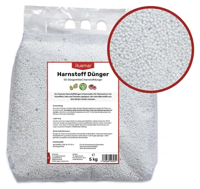 Produktbild von 5 x 5 kg Ruemar Harnstoffdünger - 46% Stickstoff geprillt (25 kg)