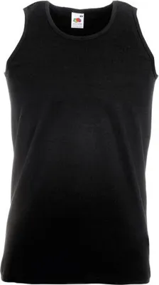Produktbild von Fruit of the Loom - Athletic Vest - Black - XXL