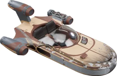 Image de Landspeeder de Luke Skywalker dans Star Wars, figurine de 9,5 cm et véhicule de collection, Collection Vintage Star Wars : Un nouveau