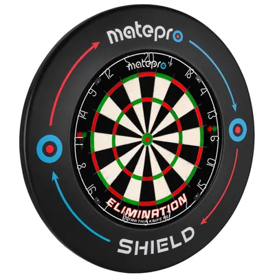 Zdjęcie produktu dla Opona ring ochronny do tarczy dart MatePro SHIELD, osłona ściany do darta sizalowego 35 mm, czarna 68,5 cm, bez wiercenia