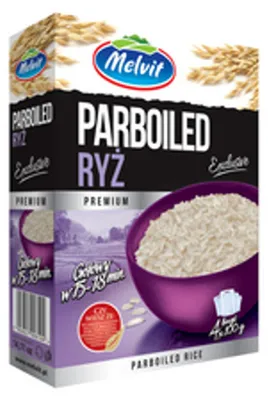 Obrázok produktu pre Melvit Premium predvarená ryža 400 g (4 vrecká)