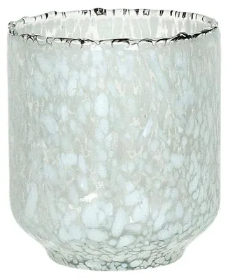 Produktbild von Pomax Bizotti Windlicht aus Glas, Weiß, Ø 9 x H 10 cm