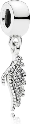 Produktbild von Pandora 791750CZ Charm-Anhänger Schimmernde Phoenix-Feder Silber