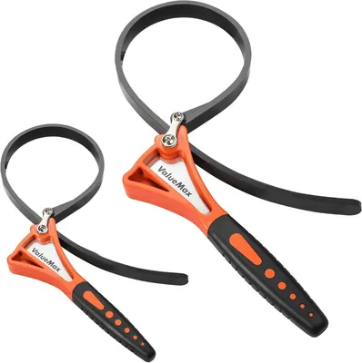 Immagine prodotto di ValueMax set di chiavi a cinghia in 2 pezzi chiave per tubi in gomma 460mm&630mm set di chiavi a cinghia regolabile per filtro olio, chiave universale per filtro olio per bottiglia, bottiglia di lavaggio