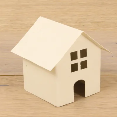 Produktbild von Minigarten Hundehütte aus Metall, weiß, Höhe ca. 7 cm, Deko Figur