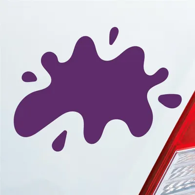 Produktbild von Auto Aufkleber Splash Farbkleks 13x10 cm Lila Sticker Heckscheibenaufkleber