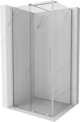Produktbild von Mexen Velar Duschkabine 130x90 cm, Transparent, Nickel gebürstet