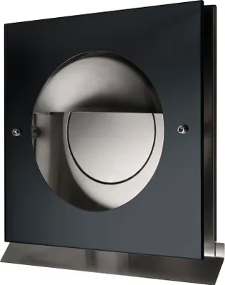 Produktbild von Exklusives Design Abluftgitter Lüftungskasten Lüftungshaube Edelstahl Küchenabluft Schwarz RAL7021 150mm