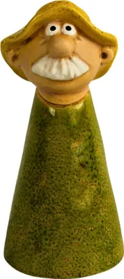 Produktbild von Gartenfigur Opa aus Keramik Zaunhocker Dekofigur Gartendeko Gartenkeramik Deko