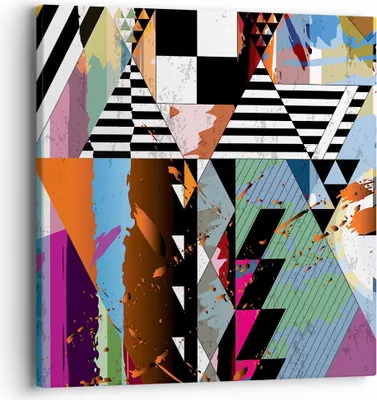 Produktbild von Bild auf Leinwand - Leinwandbild - Abstraktion modern - 40x40cm - Wand Bild - Wanddeko - Wandbilder - Leinwanddruck - Bilder - Kunstdruck - Wanddekoration - Leinwand bilder - Wandkunst - AC40x40-3636