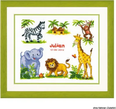 Immagine prodotto di Confezione da ricamo Vervaco con lo schema "Safari"