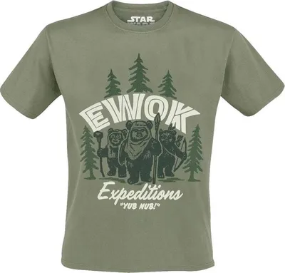 Produktbild von Star Wars T-Shirt Herren Ewok oliv L