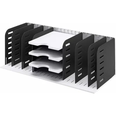 Produktbild von styro Sortierstation styrorac grau/schwarz mit 7 Fächer