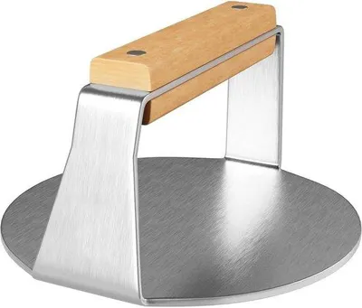 Produktbild von Famanu Burgerpresse 14 cm - Edelstahl, ergonomischer Griff