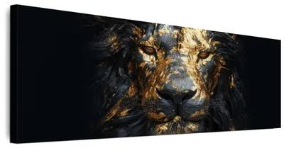 Produktbild von LUMASOUL Wandbilder Wohnzimmer Leinwandbild Tiere 15 120x40 cm1-teiliges Bild für Schlafzimmer Flur Büro und Küche modernes Foto-Motiv