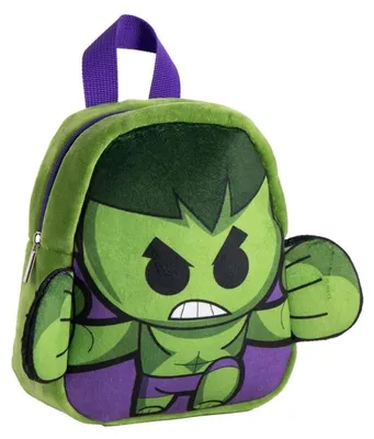 Obrázok produktu pre CERDÀ - Plecak z Maskotką Marvel Hulk 22 cm, Pluszowy Oficjalny Produkt