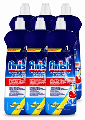 Produktbild von 6 x Finish Glanzspüler Zitrone - 800 ml - Vorteilspackung - 6 Stücke