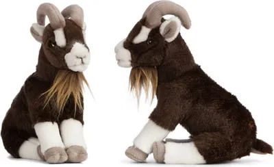 Image de Living Nature Peluche Chèvre brune assise 20 cm