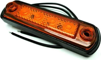 Produktbild von LED Umrissleuchte E9 Begrenzungsleuchte Seitenleuchte gelb für LKW PKW Anhänger, Trailer, Wohnwagen usw.
