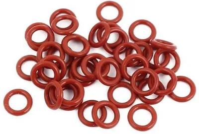 Produktbild von Hitzebeständiger roter O-Ring 8mm Silikon