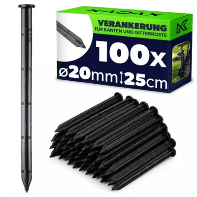 Obrázok produktu pre KADAX kolíky Kotva pre agrotextílie 100 ks hrúbka 25 cm