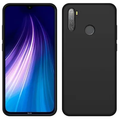 Immagine prodotto di Custodia Redmi Note 8, custodia protettiva in silicone liquido resistente agli urti e ai graffi per Xiaomi Redmi Note 8 nero