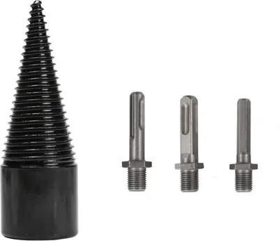 Image de INF Foret à bois pour perceuse avec 3 arbres différents Le noir