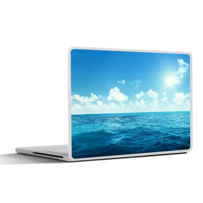 Produktbild von MuchoWow® Laptop Aufkleber Sticker Cover Meer - Himmel - Sonne 30x22 cm - Laptop-Sticker