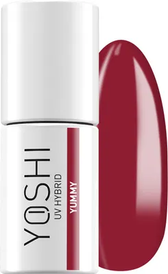 Obrázek produktu pro Yoshi Hybrid Lak na nehty Bete Red - Profesionální trvalý lak na nehty 6 ml - UV lak na nehty s praktickým štětečkem - Yummy You