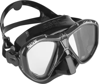 Produktbild von Seac Tauchmaske Italia Schwarz /Metallic Schwarz