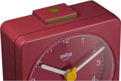 Obrázok produktu pre Braun BC 02 R Quartzový budík červený Hodiny a budíky