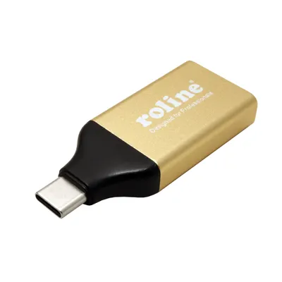 Zdjęcie produktu dla ROLINE 12.03.3231 Adapter kabla wideo USB typu C HDMI czarny