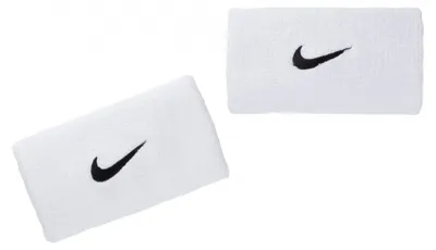 Produktbild von Nike SWOOSH Schweißband (doppelte Breite) weiß/schwarz WHITE/BLACK