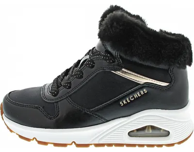 Zdjęcie produktu dla Dziewczęce sznurowane sneakersy UNO-COZY ON AIR czarne, Kolor:czarny, Rozmiar UE:37