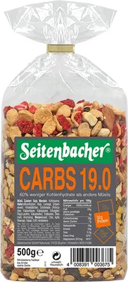 Immagine prodotto di Muesli Seitenbacher Carbs 19.0 500 g