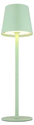 Produktbild von LED Tischlampe, blassgrün, Touchdimmer, Akku, IP44, H 36 cm