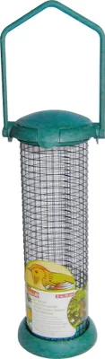 Produktbild von FUTTERSPENDER 22cm Vogel Futter Station Kunststoff Erdnussspender Nußspender Nuss Wildvogel Spender 23